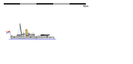 Kanonierka z 1874 r., 220 ton, 1x203, 12 w.