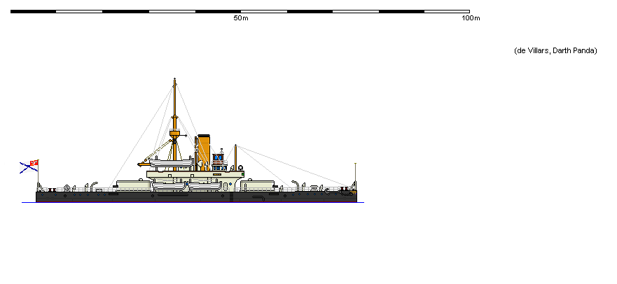 Pancernik obrony wybrzeża z 1875 r., 3247 ton, 4x229, 13.3 w., pb254, pag254, pp25