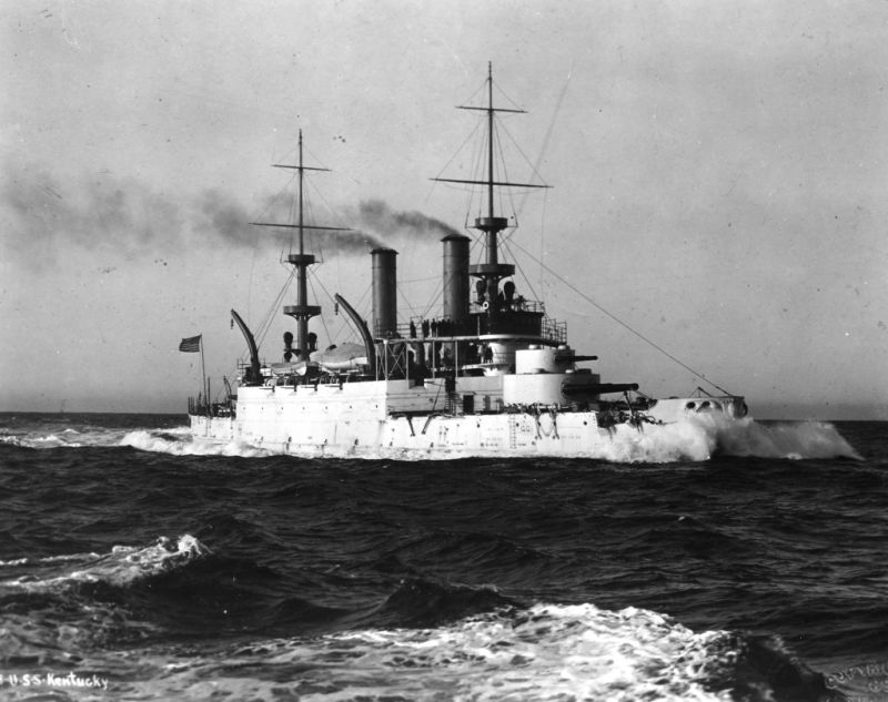 U.S. Navy Battleship USS Kentucky (BB-6); 1900.jpg