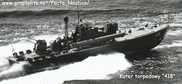 Kuter torpedowy - 418 ( źródło Facta Nautica )