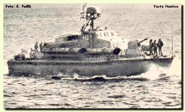 ORP &quot;Bitny&quot; /452/ - kuter torpedowy proj. 664 . ( źródło : Facta Nautica )