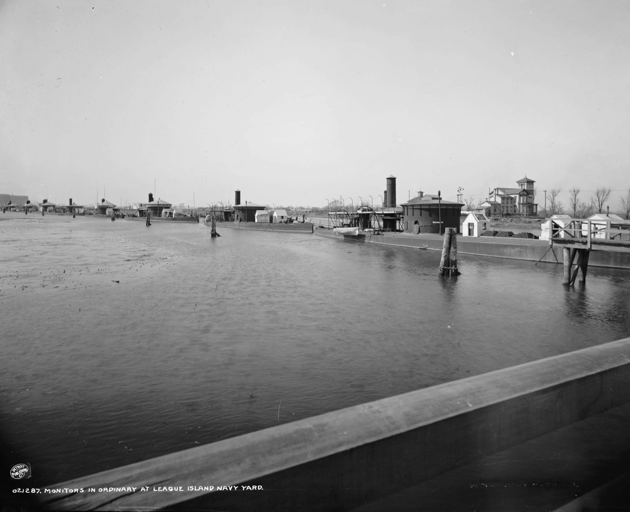 Nahant, Lehigh, Canonicus, Manhattan, Jason [ex-Sangamon],Catskill, Montauk, Mahopac & Ajax circa 1890 - 1901.jpg