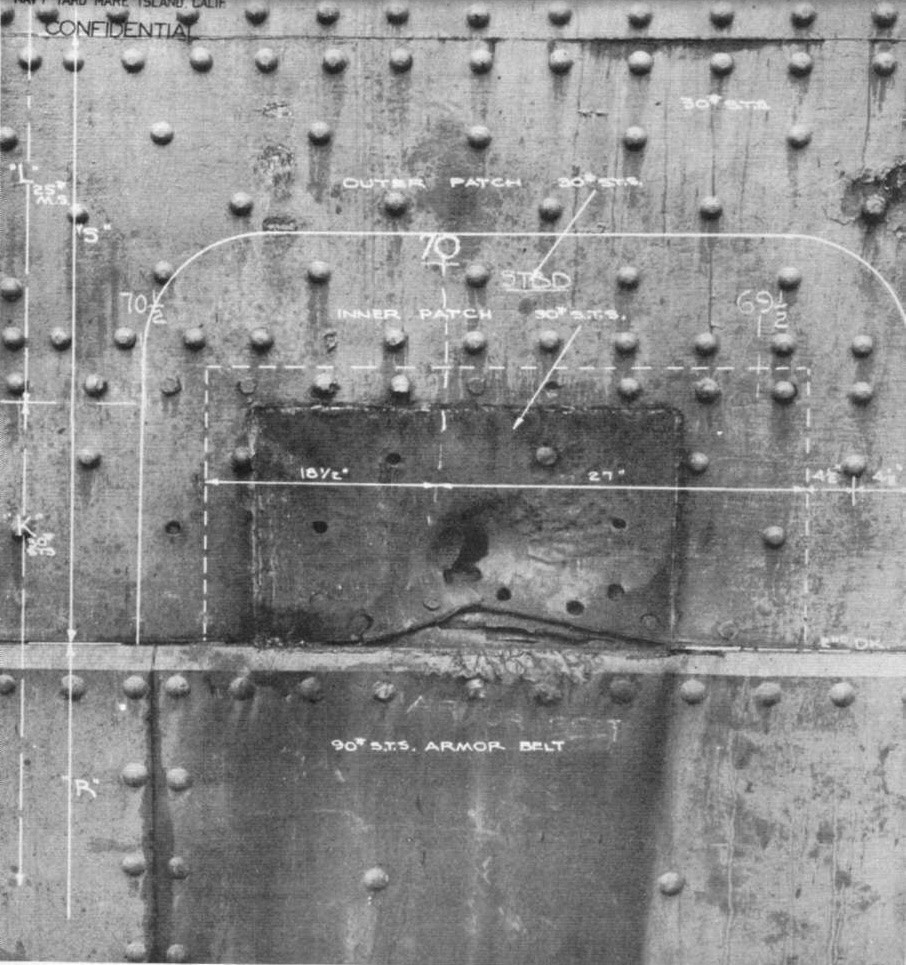 USS Portland - 90 STS Armor Belt Guadacanal Damage.jpg