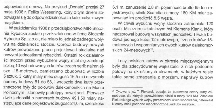 Źódło: Huras B., Twardowski M. &quot;Księga Statków Polskich&quot; t.4 str. 30