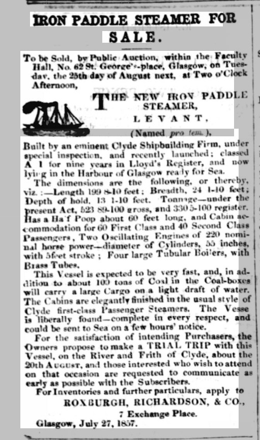 Cork Advertising Gazette - Wednesday 05 August 1857  INDIPENDENZE.jpg