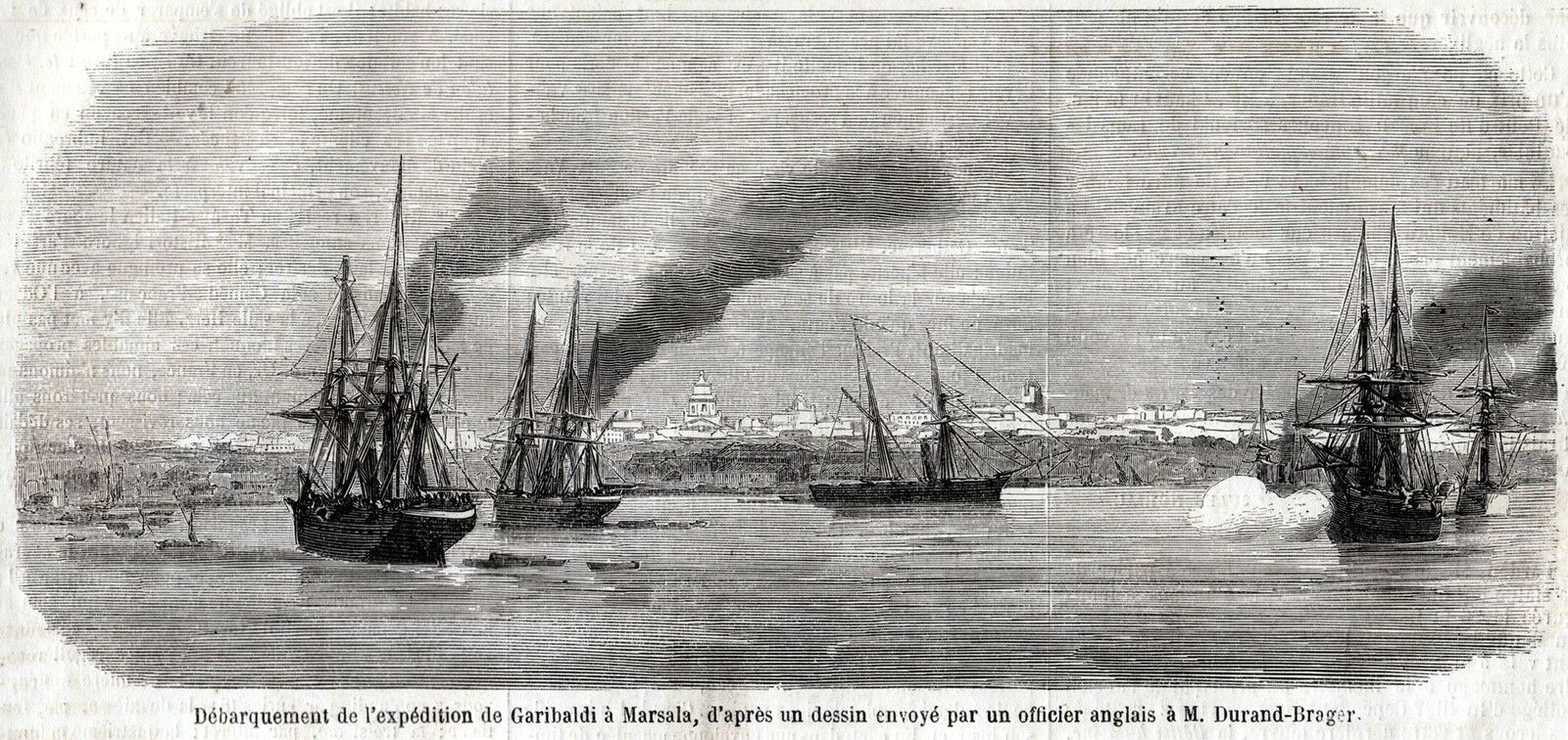 Lądowanie oddziałów Garibaldiego w Marsali. W jego trakcie garybaldczycy zostali zaskoczeni przez okręty neapolitańskie (utracili Lombardo, Piemonte został zaś zajęty) dzięki interwencji przebywających w tym czasie w Marsali okrętów brytyjskich, lądowanie jednak się udało.