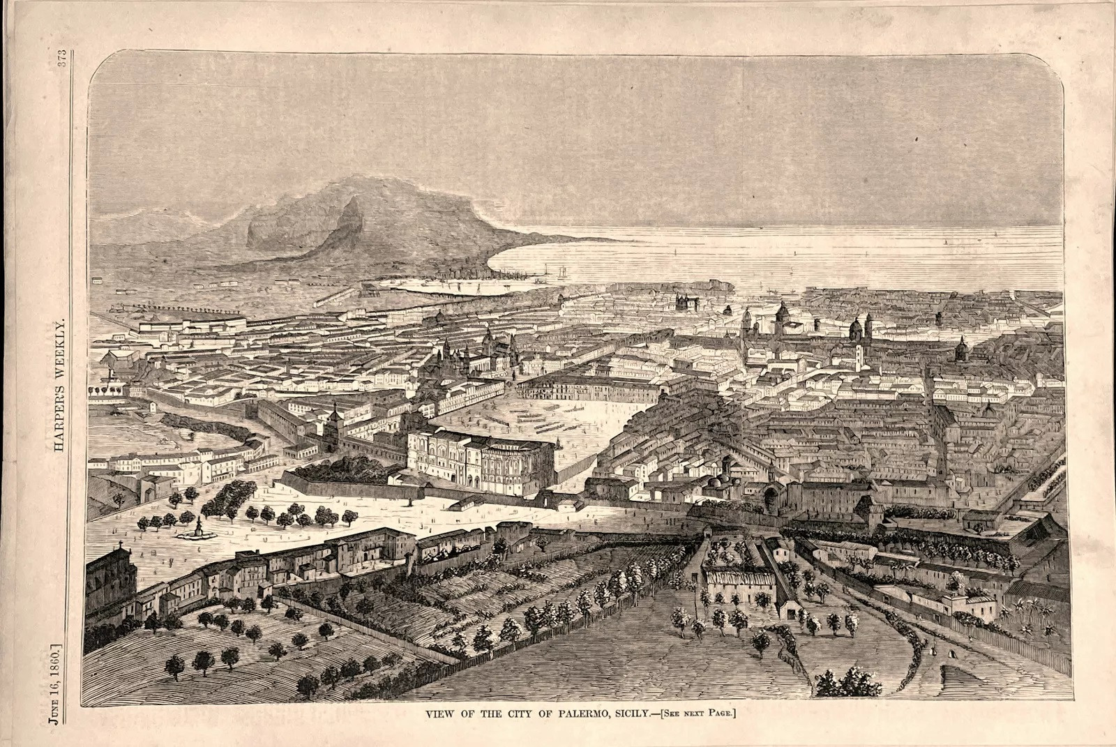 Palermo - widok z czasów omawianych wydarzeń.