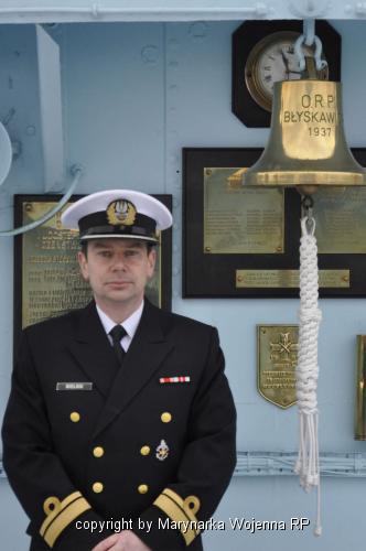 Zastępca dowódcy ORP &quot;Błyskawica&quot; kmdr ppor.Marek MIELNIK