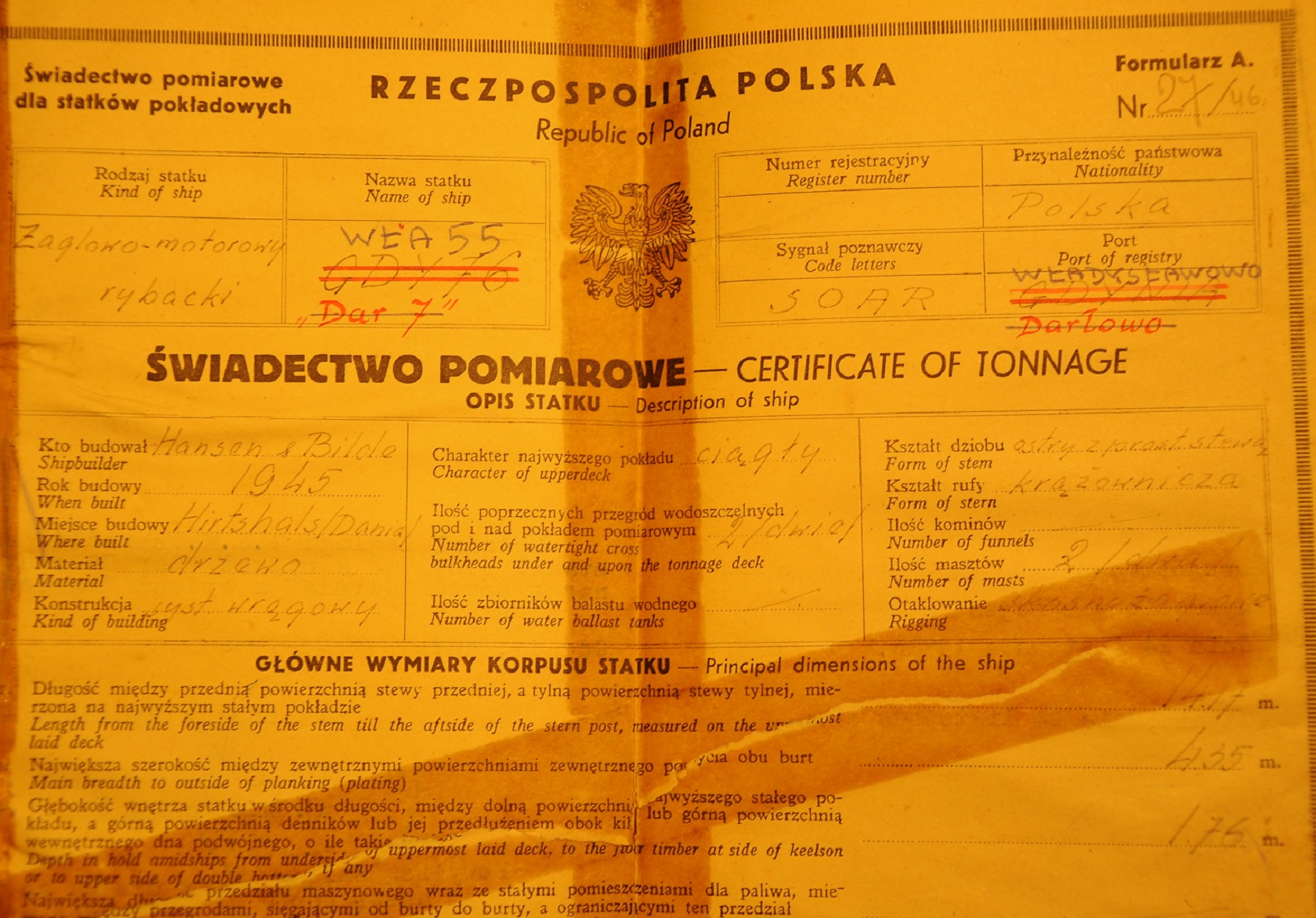 &quot;Papier&quot;  wystawiony w roku 1946
