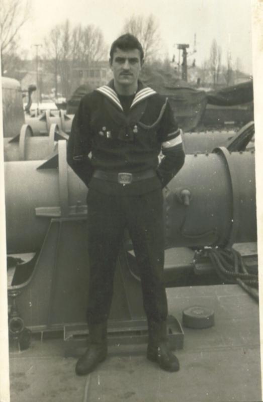 Na kutrze torpedowym proj. 664 , lata 70-te . ( źródło : internet , z galerii n-k Z.Pisarek )