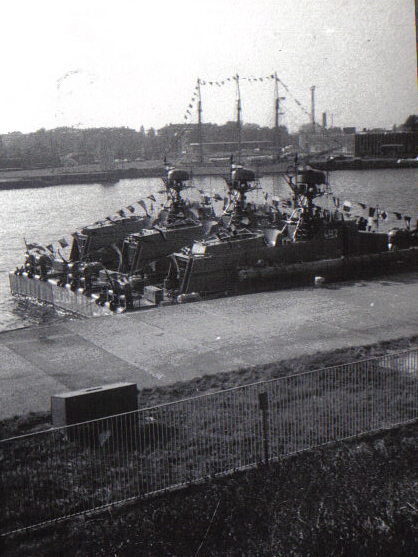 Kutry torpedowe na Westerplatte, 1973r.