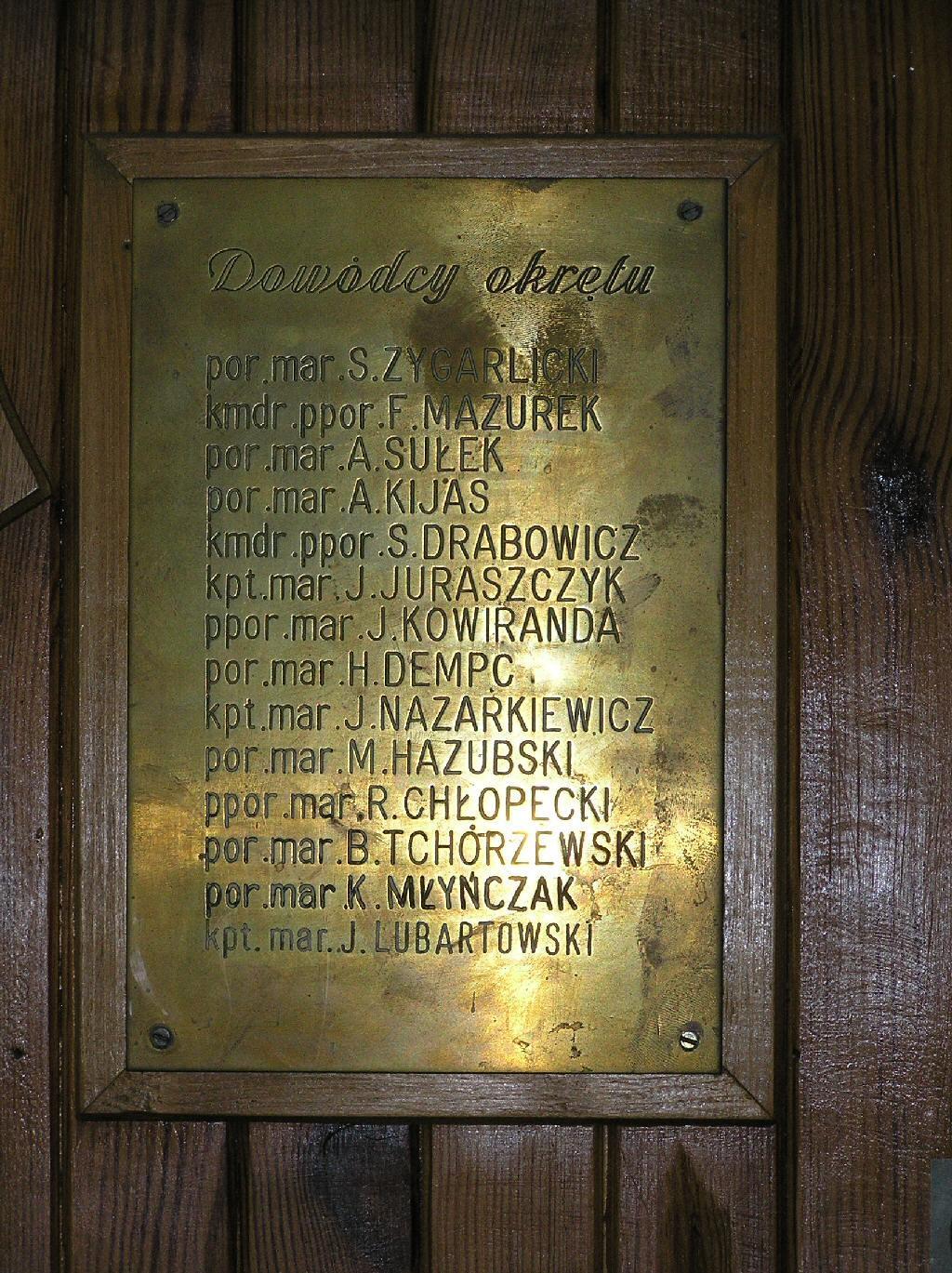 Tabliczka pamiątkowa . ( z albumu M.H. )