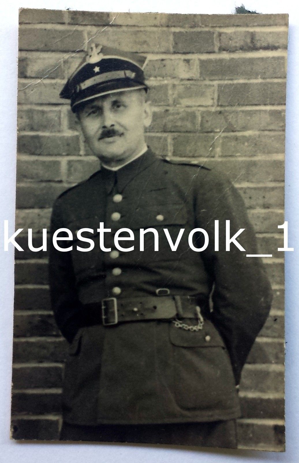2.WK Portrait Soldat POW Polen Mütze Uniform Freiwilliger.JPG