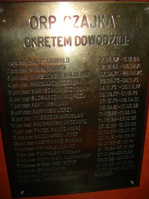 Aktualna tabliczka pamiątkowa .