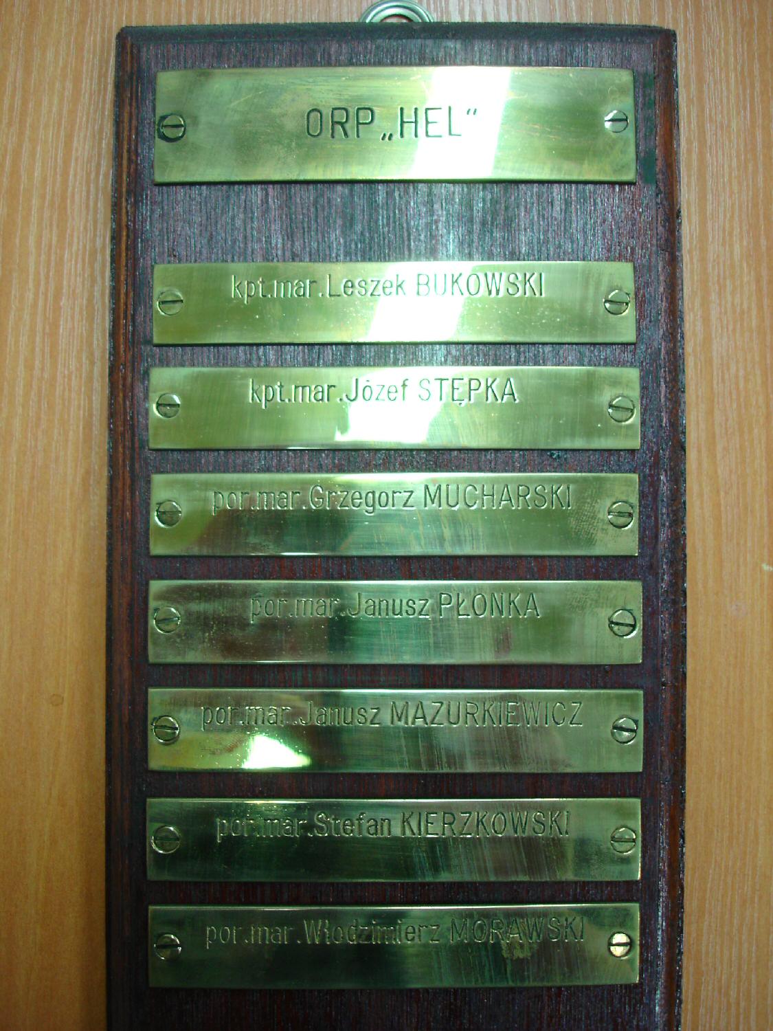 Tabliczka pamiątkowa .